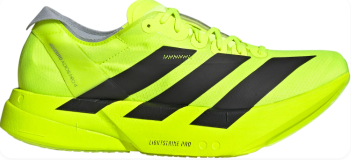 adidas Adizero Adios Pro 4 Men’s Running Shoes – Neon Yellow / Black