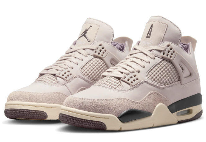 A Ma Maniére x Air Jordan 4 Women’s “Fossil Stone” – Taupe / Cream / Burgundy