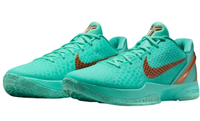 Nike Kobe 6 Protro "Jalen Brunson Statue of Liberty" - Turquoise / Metallic Copper