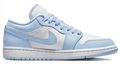 Air Jordan 1 Low Women’s “Ice Blue” – White / Light Blue