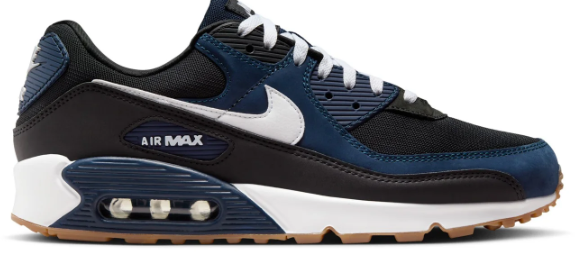 Nike Air Max 90 Men’s Sneakers | Midnight Navy / Black / White