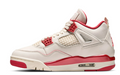 Air Jordan 4 Retro "Love Letter" Women's Sneakers - Cream / Red