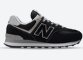 New Balance 574 Men's Wide-Fit Sneakers - Black / Grey