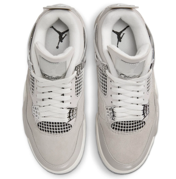 Air Jordan 4 Retro Women’s “Frozen Moments” – Light Grey / Metallic Silver / Cream