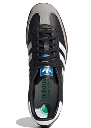 adidas Samba Vegan – Black / White / Grey / Gum Brown