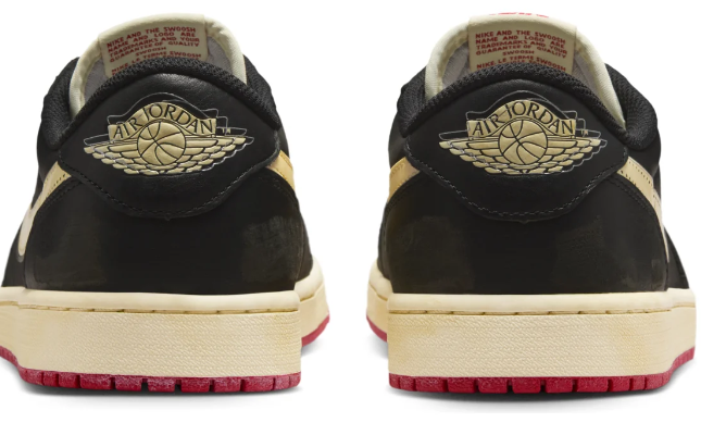 Nigel Sylvester x Air Jordan 1 Retro Low OG “Nitro” – Black / Cream / Red