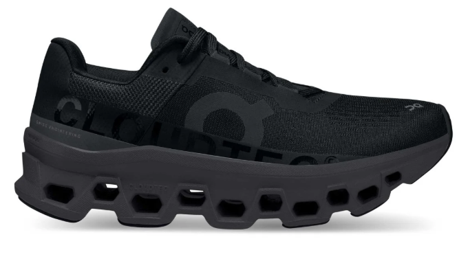 On Cloudmonster Women's Running Shoes - Black / Magnet