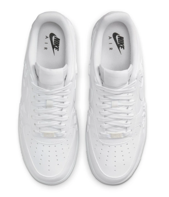 Nike Air Force 1 ’07 Women’s – White with Tonal Floral Details