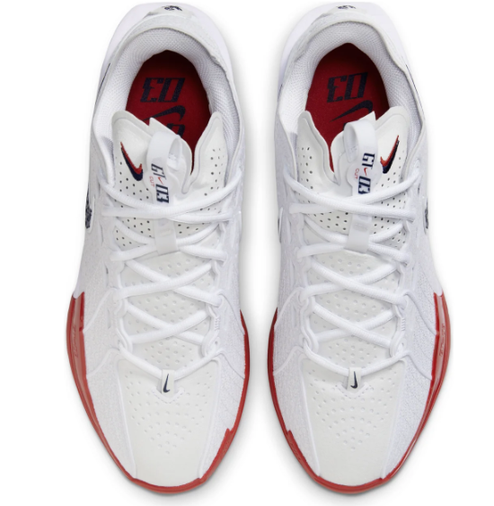 Nike Air Zoom GT Cut 3 EP 'White Black Red' Basketball Shoes