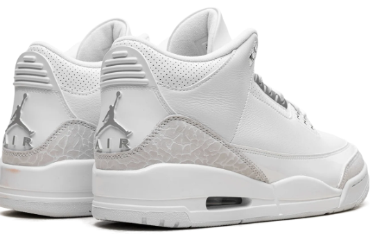 Air Jordan 3 Retro “Pure Money” (2025) – White / Silver