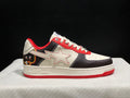 A BATHING APE BAPE STA Low-Top Sneakers – Off-White, Black & Red