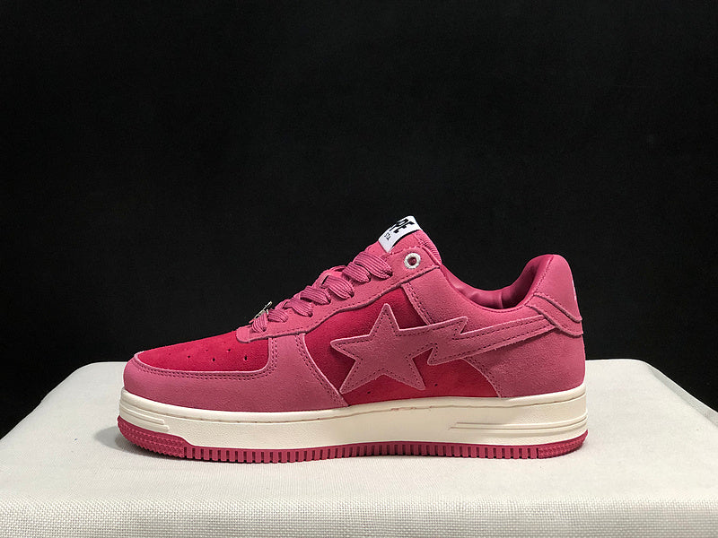 A BATHING APE BAPE STA Low-Top Sneakers – Rose Pink & Deep Pink