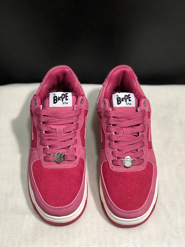 A BATHING APE BAPE STA Low-Top Sneakers – Rose Pink & Deep Pink