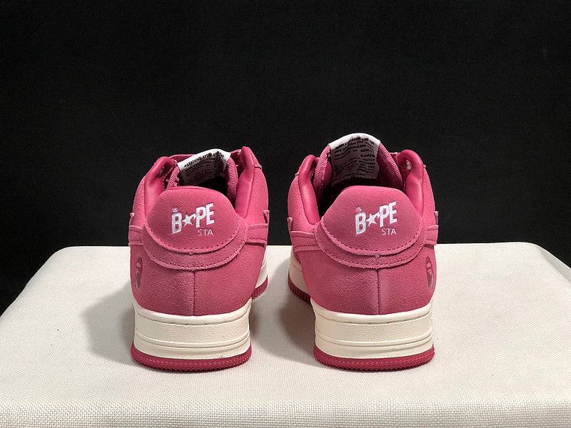 A BATHING APE BAPE STA Low-Top Sneakers – Rose Pink & Deep Pink