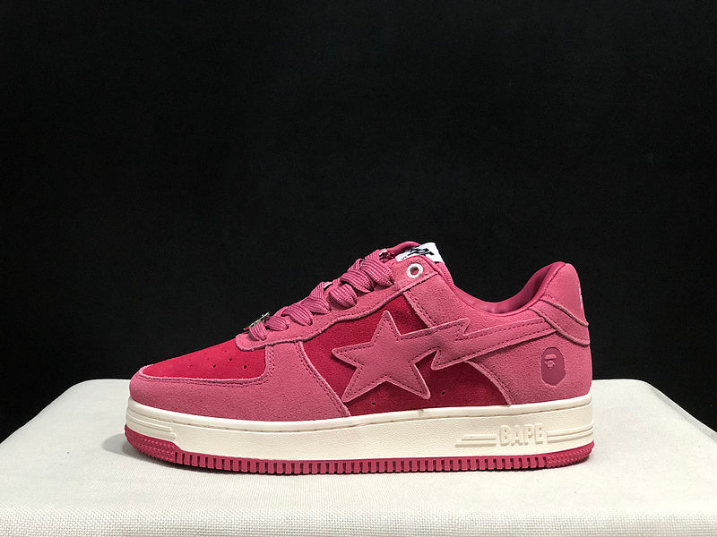A BATHING APE BAPE STA Low-Top Sneakers – Rose Pink & Deep Pink
