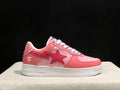 BAPE STA Low-Top Sneakers – Pink & White
