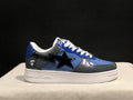 A BATHING APE BAPE STA Low-Top Sneakers – Blue, Charcoal & Black