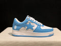 A BATHING APE BAPE STA Low-Top Sneakers – Sky Blue & White