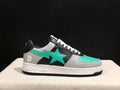 BAPE STA Low-Top Sneakers – Gray, Black & Mint Green