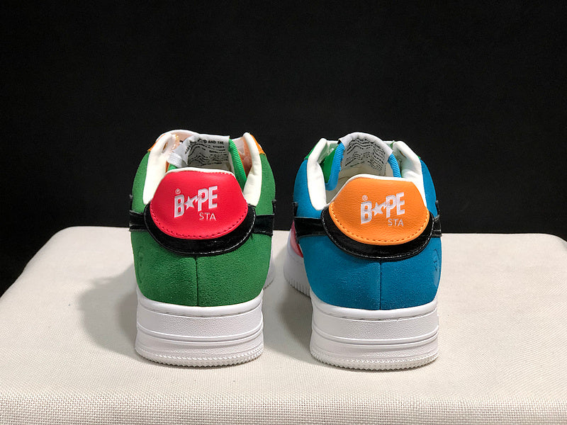 BAPE STA Low-Top Sneakers – Multicolor Color Block