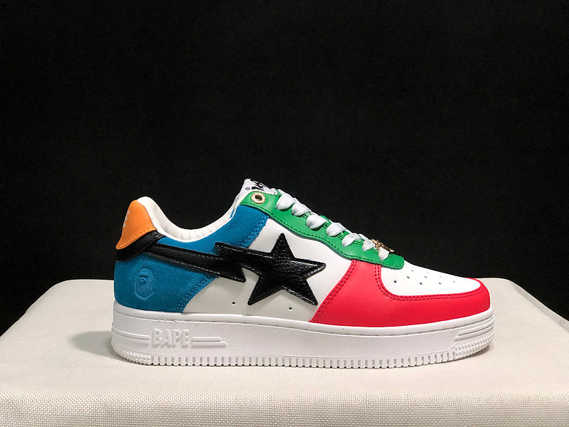 BAPE STA Low-Top Sneakers – Multicolor Color Block