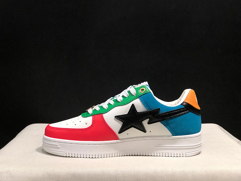 BAPE STA Low-Top Sneakers – Multicolor Color Block