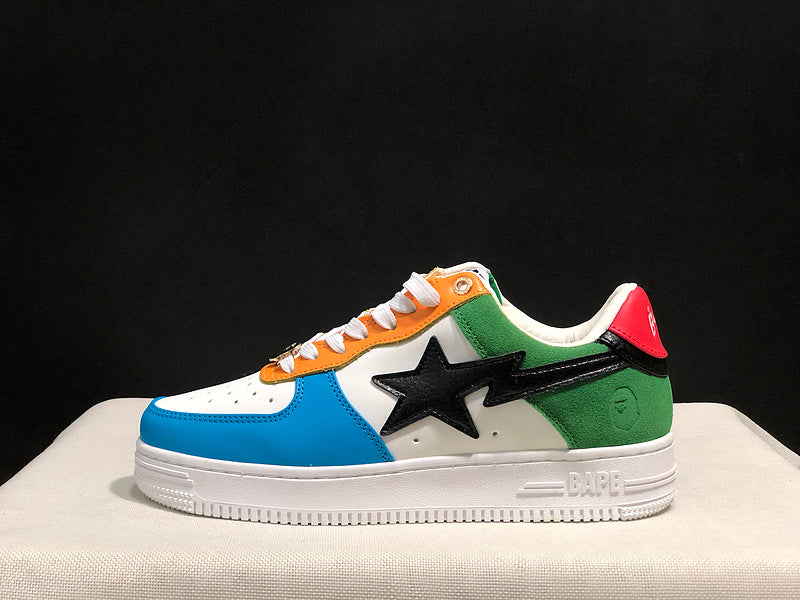 BAPE STA Low-Top Sneakers – Multicolor Color Block