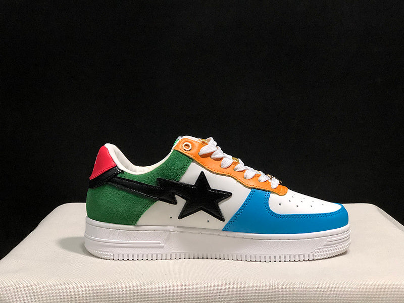 BAPE STA Low-Top Sneakers – Multicolor Color Block
