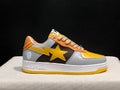 BAPE STA Low-Top Sneakers – Yellow, Gray, Black & Orange
