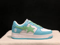 BAPE STA Low-Top Sneakers – Sky Blue, White & Mint Green