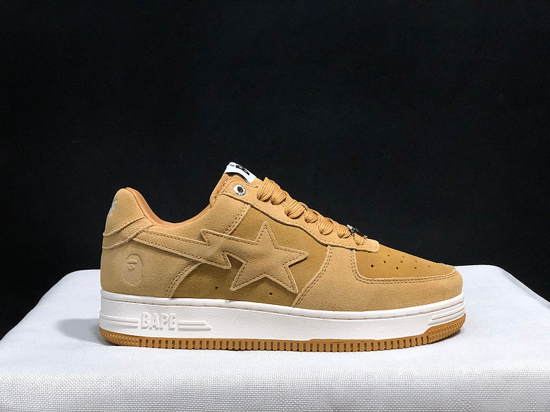 BAPE STA Low-Top Sneakers – Wheat Tan & Gum
