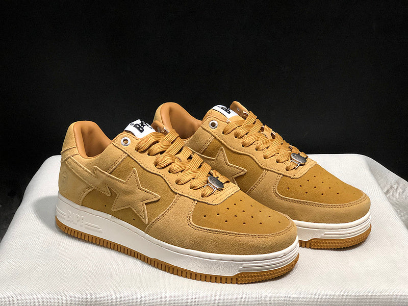 BAPE STA Low-Top Sneakers – Wheat Tan & Gum