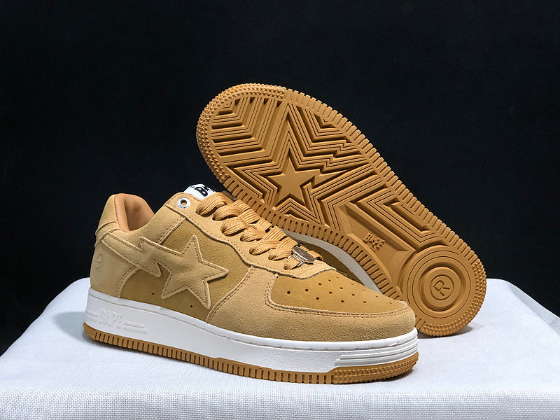 BAPE STA Low-Top Sneakers – Wheat Tan & Gum