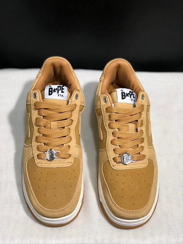 BAPE STA Low-Top Sneakers – Wheat Tan & Gum