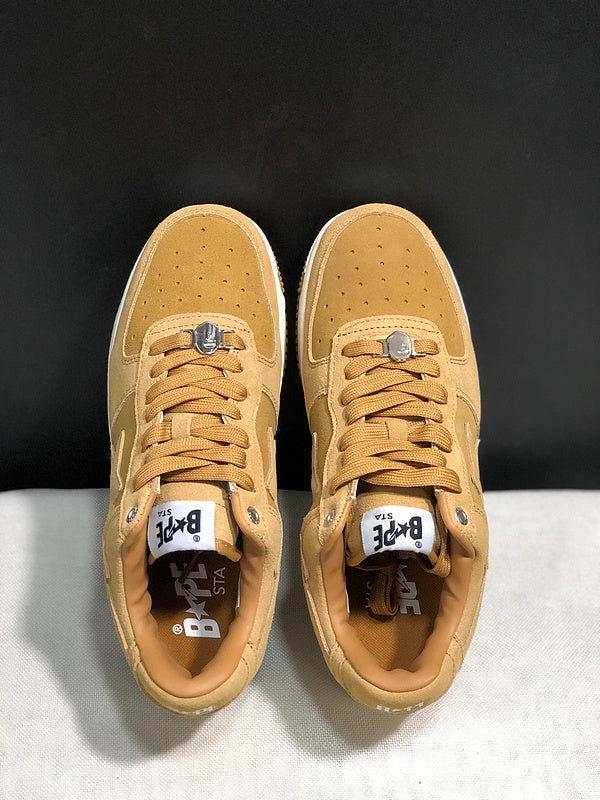 BAPE STA Low-Top Sneakers – Wheat Tan & Gum