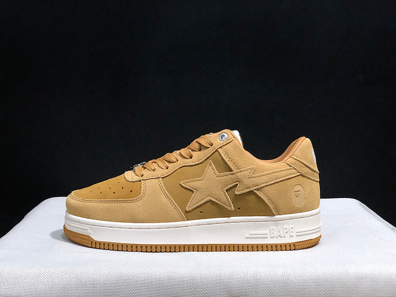 BAPE STA Low-Top Sneakers – Wheat Tan & Gum