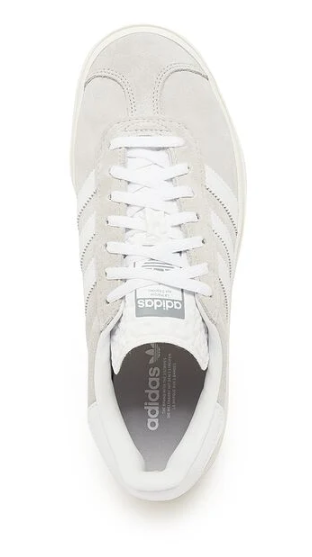 adidas Gazelle Bold Women’s “Grey White” Platform Sneakers – Light Grey / White / Cream