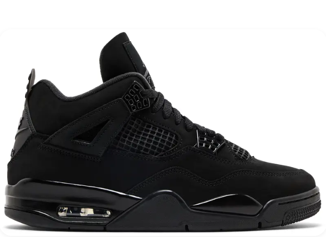 Air Jordan 4 Retro "Black Cat" (2025) Sneakers - Black