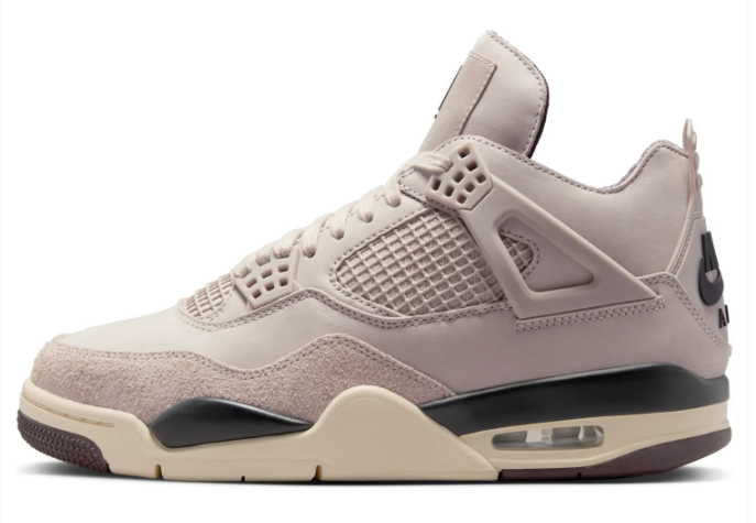 A Ma Maniére x Air Jordan 4 Women’s “Fossil Stone” – Taupe / Cream / Burgundy