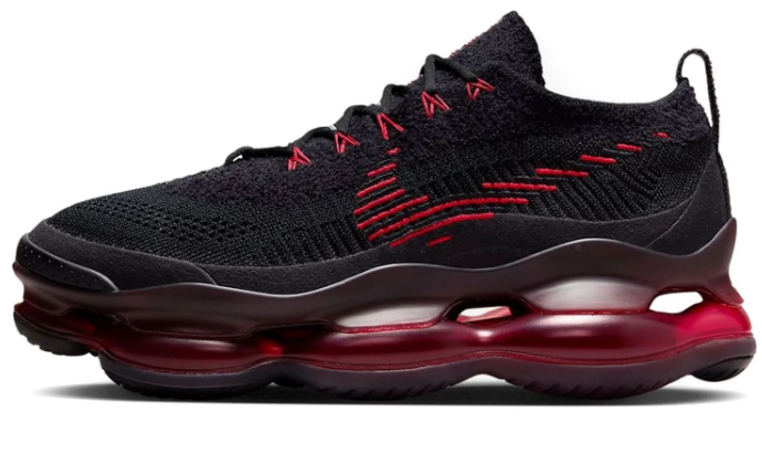Nike Air Max Scorpion Flyknit Sneakers - Black / University Red