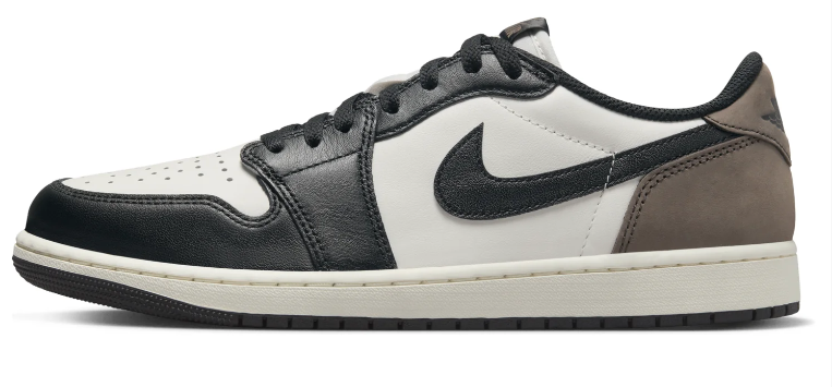 Air Jordan 1 Retro Low OG “Mocha” – White / Black / Brown