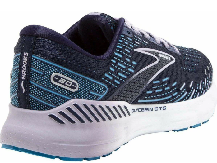 Brooks Glycerin GTS 20 Women's Running Shoes - Navy / Teal / White