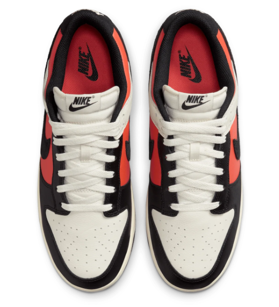 Nike Dunk Low Retro "Vintage Coral" Sneakers - Off-White / Black / Coral