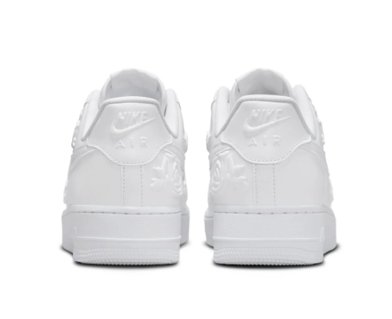 Nike Air Force 1 ’07 Women’s – White with Tonal Floral Details