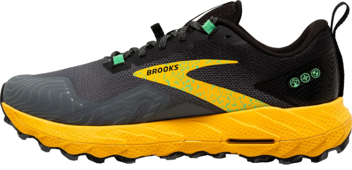 Brooks Cascadia 17 Men's Trail Running Shoes - Grey / Black / Yellow
