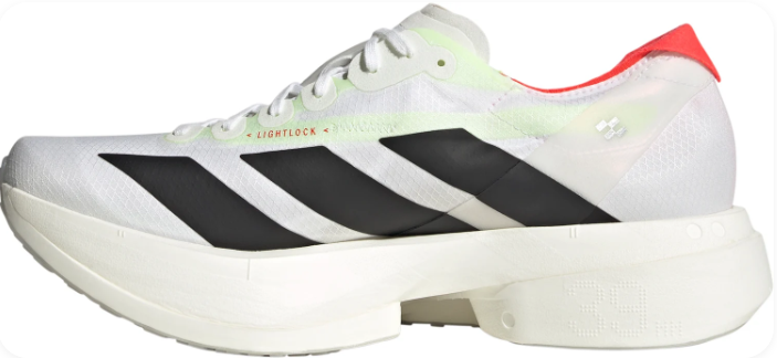 adidas Adizero Adios Pro 4 Men’s Running Shoes – White / Black / Coral Red